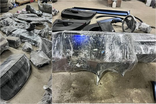 Jurbarko rajone policija demaskavo galimai vogtų automobilių slėptuvę