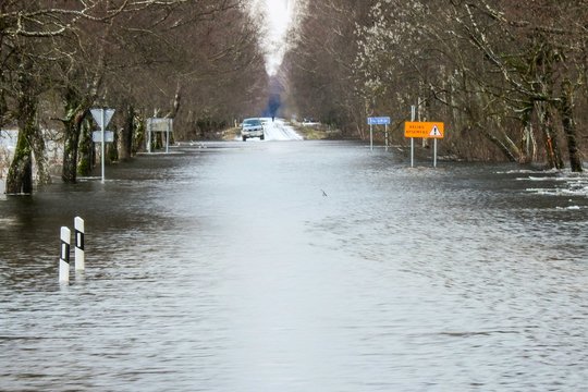Šilutės r. į potvynio zoną vyko gelbėtojai: gyventojai išlieka ramūs ir niekuo nesiskundžia