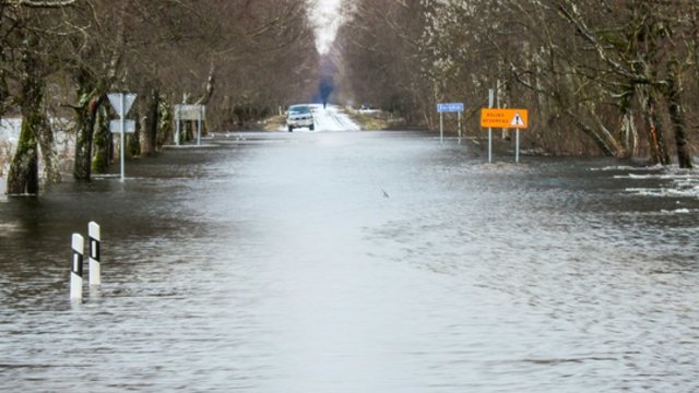 Šilutės r. į potvynio zoną vyko gelbėtojai: gyventojai išlieka ramūs ir niekuo nesiskundžia