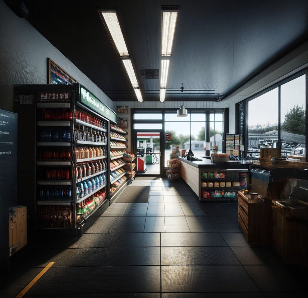 Degalinė <br>DI generuota Shutterstock nuotr.