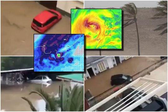 Atostogų rojuje – galinga audra: paskelbta ekstremali situacija, atšaukiami arba nukreipiami skrydžiai