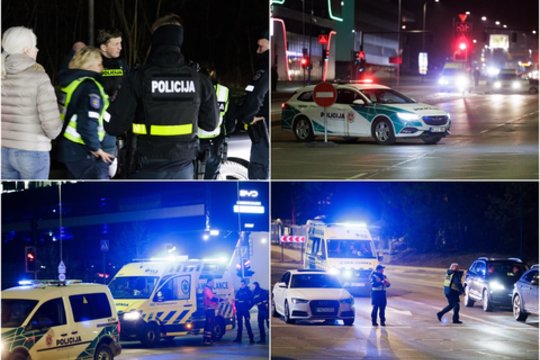 Šios Vilniaus gatvės – uždarytos: policija atkuria tragiško eismo įvykio situaciją