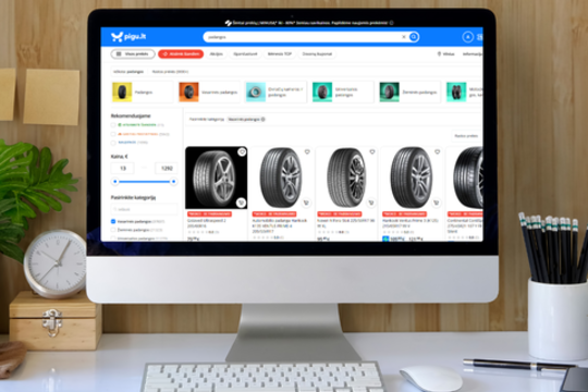 Vairuotojai ruošiasi sezonui – padangų pardavimai „Pigu.lt“ augo kartais