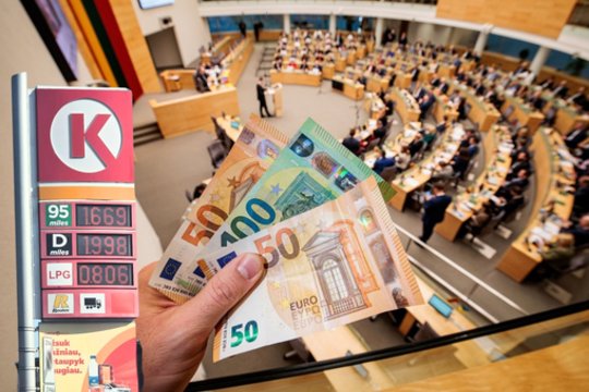 Seime – naujas siūlymas, kaip mažinti degalų kainas