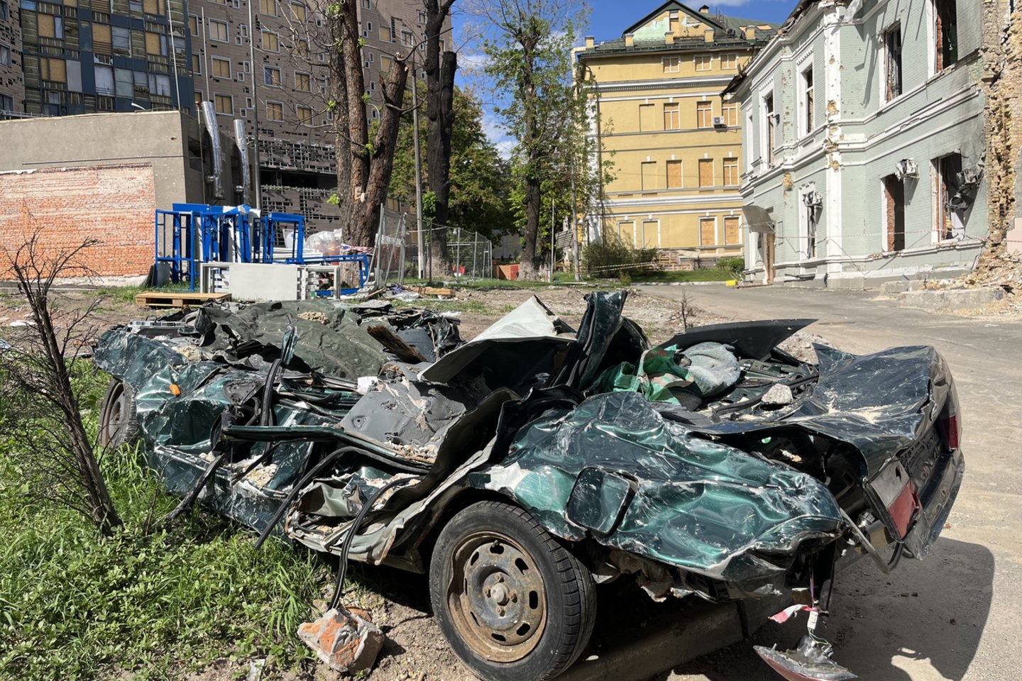 Agnė savanoriauja Ukrainoje, daugiausia medicinos srityje.<br> Asmeninio archyvo nuotr.