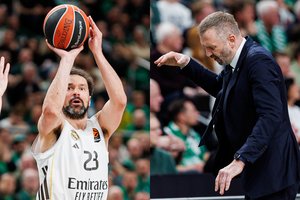 Aistros „Žalgirio“ arenoje: S. Llullas stumtelėjo T. Masiulį – papasakojo, kas nutiko