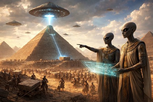 Kodėl žmonės tiki, kad piramides pastatė ateiviai