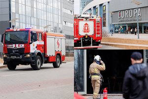 Šalia prekybos centro „Europa“ – gausios ugniagesių pajėgos: žmonės skubiai evakuojami