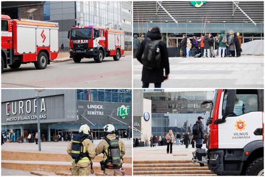 Aliarmas prekybos centre „Europa“: užfiksavo tarnybų sujudimą ir evakuotus žmones