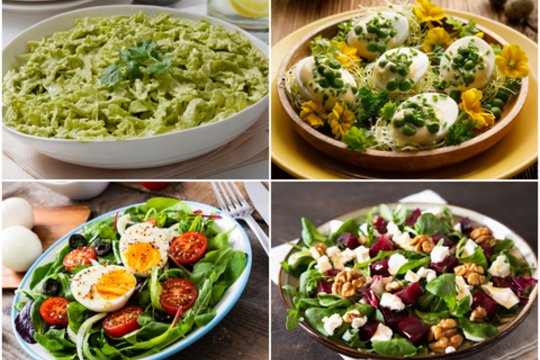 Ne tik legendinė mišrainė su burokėliais: 4 gardžiausių velykinių salotų idėjos