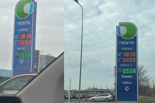 Iš degalų rezervo – kol kas jokios naudos: degalinių švieslentėse – vis nauji kainų rekordai