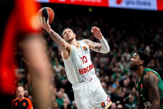 „Monaco“ Eurolygoje išlieka dešimtuke: ketvirtame kėlinyje smogė „Olimpia“ ekipai