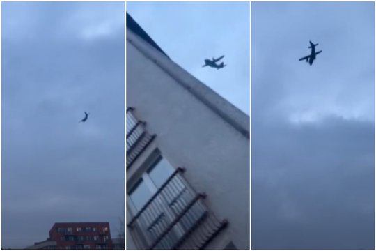 Vilniečius išgąsdino žemai skridęs karinis lėktuvas „Spartan“: paaiškėjo, kodėl