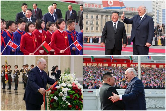 Diktatorių susitikimas: kaip atrodė A. Lukašenkos vizitas į Šiaurės Korėją