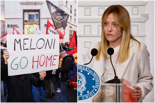 Po G. Meloni fiasko – šventė Italijos gatvėse: aiškėja, kas pakišo koją
