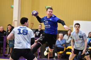 Lyderių dvikovą laimėję „Dragūno“ rankininkai tiesiausiu keliu žengė į pusfinalį