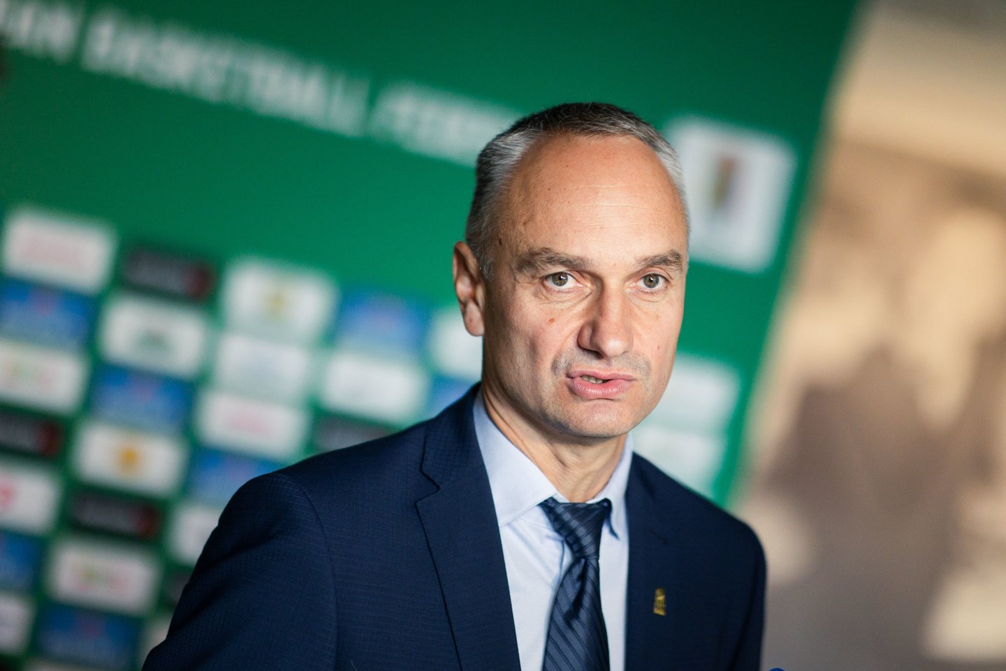 Asociacijos „Lietuvos krepšinis“ vadovas Mindaugas Balčiūnas<br> ELTA/D.Labučio nuotr.