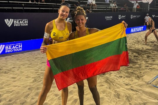 M. Paulikienė ir A. Raupelytė Meksikoje tiesiausiu keliu žengė į aštuntfinalį