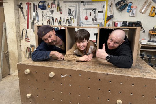 Marius Repšys su sūnumi stojo prie įrankių: pratęsė šeimos tradicijas