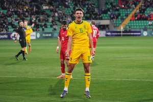 Futbolininkų džiaugsmas laimėjus: „Rūbinėje kalbėjome, kad negalime pralaimėti“