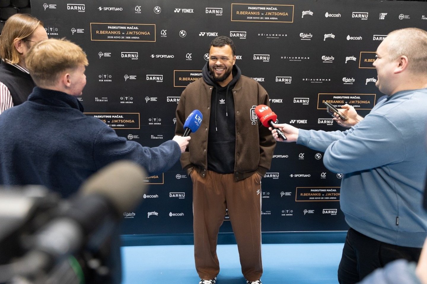 Buvusi penktoji pasaulio raketė prancūzas Jo-Wilfriedas Tsonga <br> S.Čirbos nuotr.