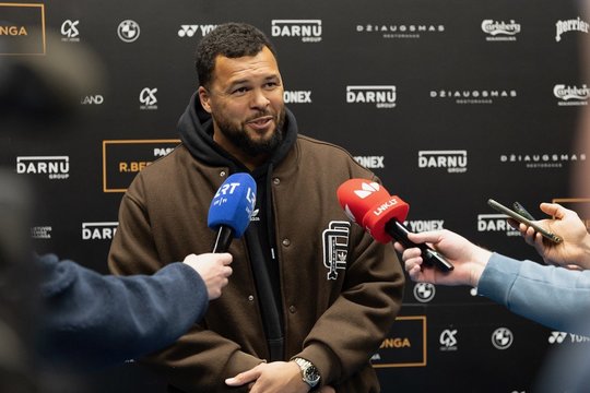 Jo-Wilfriedas Tsonga: „Sujaudintas galimybės būti Ričardo Berankio šventės dalimi“