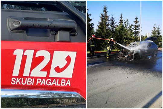 Birštono savivaldybėje sudegė BMW, Kauno rajone – „Citroen“