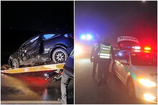 Per susidūrimą Kaišiadorių r. greta autostrados nukentėjo du žmonės