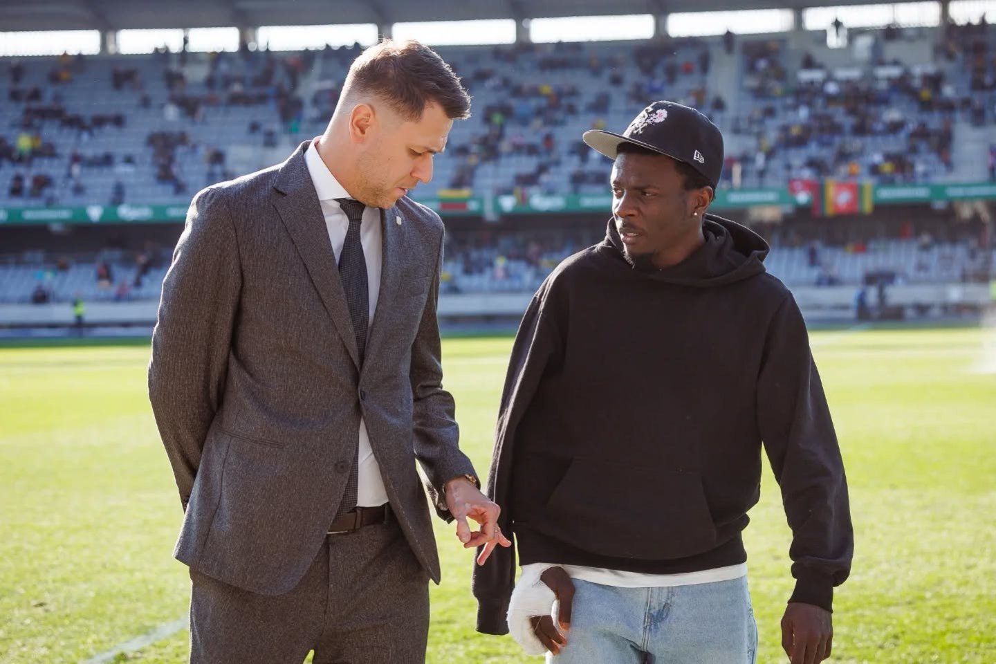 Edgaras Stankevičius ir Obi Jeremiah Chinonso<br> LFF nuotr.