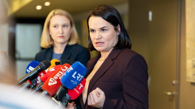 S. Cichanouskaja prašo išlaikyti sankcijas: tai tik sustiprins šantažą ir grasinimus prieš Lietuvą