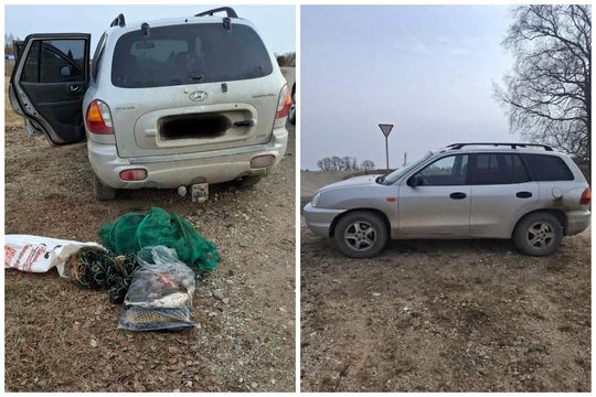 Tinklais žuvį lupę žemaičiai Telšių r. liko ne tik be laimikio, bet ir be automobilio