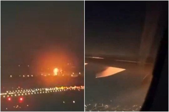 Košmaras oro uoste: pakilimo metu sprogo lėktuvo variklis