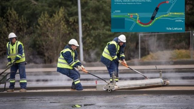 Prasidės didžiųjų šalies kelių remontas: įspėja apie spūstis ir eismo pokyčius
