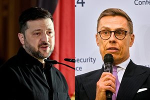 Po dronų incidento – V. Zelenskio skambutis Suomijos prezidentui