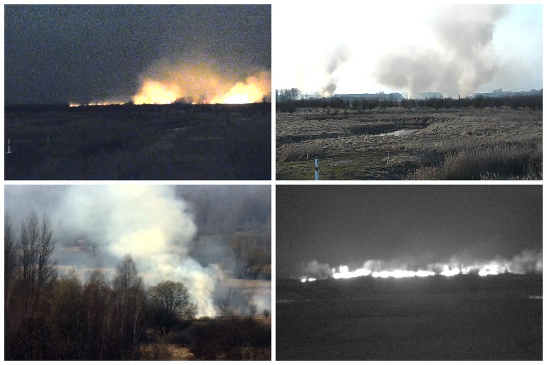 Šalia Lietuvos – vis baisesnis vaizdas: ugnies liežuviai, tiršti dūmai ir šlykštus tvaikas