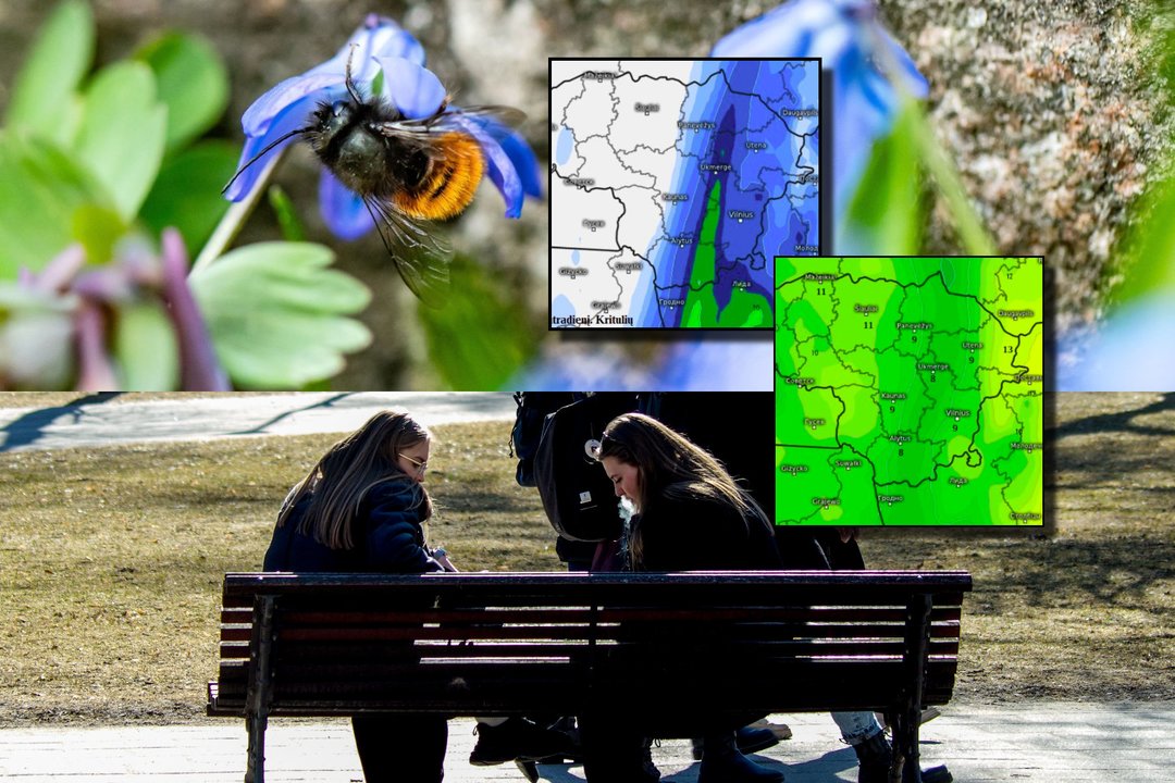 Artėjant Velykoms – patikslinta prognozė: kur merks lietus ir kandžiosis šalnos