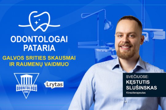 Odontologai pataria: galvos srities skausmai ir raumenų vaidmuo