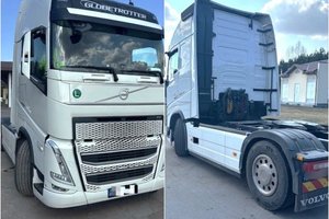 Lietuvoje registruotą, bet Vokietijoje ieškomą vilkiką „Volvo“ ketinta nuvairuoti į Baltarusiją