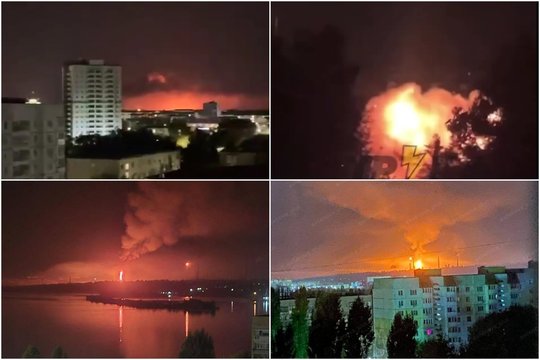 Karas Ukrainoje. Po galingų ukrainiečių smūgių – šaltinių informacija iš Rusijos naftos gamyklų