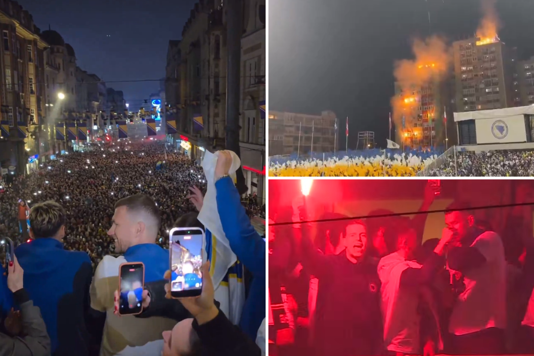 Degantys daugiabučiai, šimtai tūkstančių gatvėse ir euforija: po bosnių pergalės – neeilinis šventimas