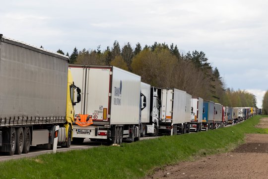Į Lietuvą iš viso grįžo 451 Baltarusijoje sulaikytas vilkikas