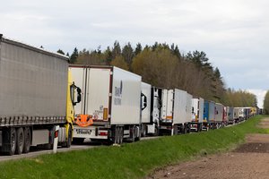 Į Lietuvą iš viso grįžo 451 Baltarusijoje sulaikytas vilkikas