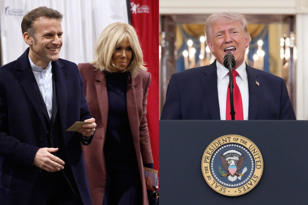 D. Trumpas įgėlė E. Macronui: prabilo apie žmonos elgesį