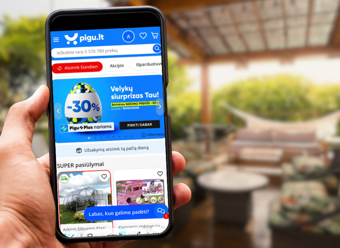  „Pigu.lt“ elektroninė programėle, Velykos