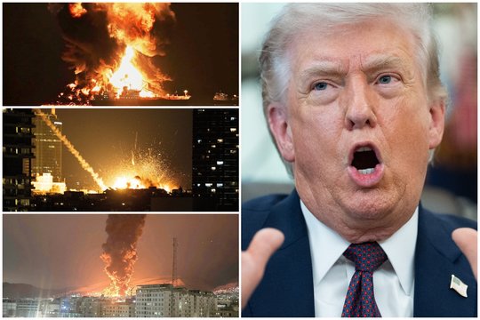 Karas Irane. D. Trumpas viešai išsityčiojo iš K. Starmerio ir JK  