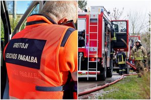 Vilniaus r. padegtas namas, per incidentą nukentėjo 17-metis