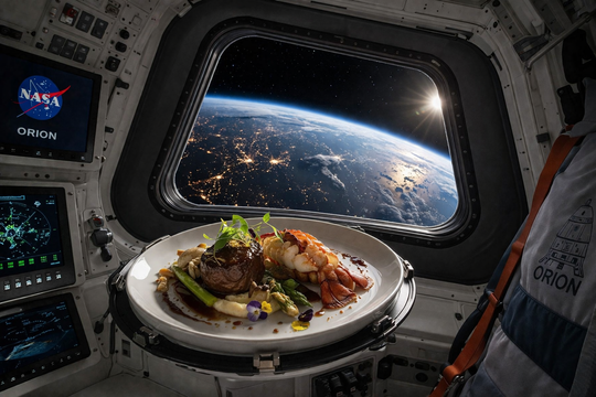 Pietūs šalia Mėnulio: ką valgo „Artemis II“ astronautai?