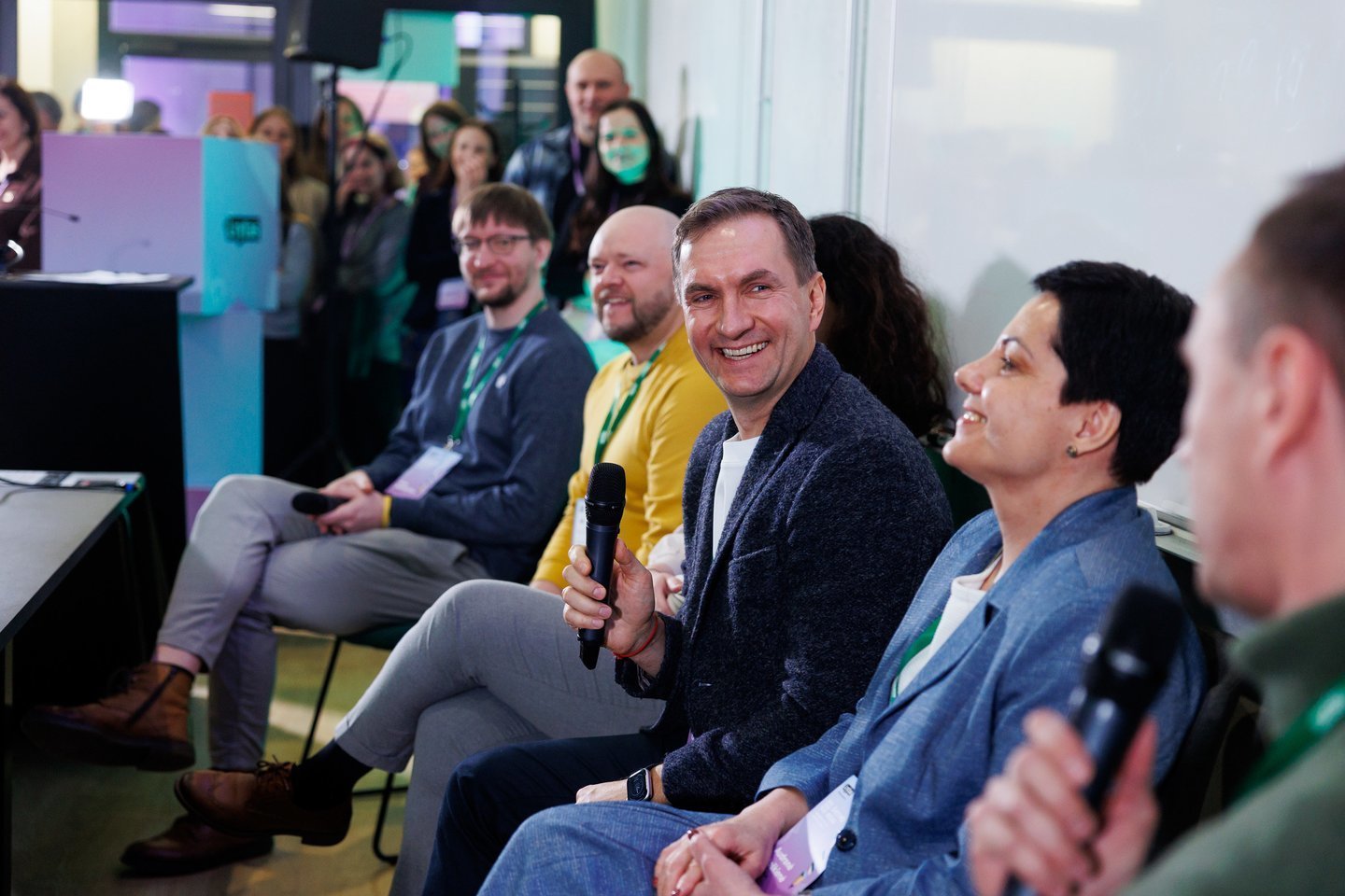 Lrytas švietimo forumas „Švietimo kodas“. diskusija „Padėkit! Perdegiau“.<br> T. Bauro nuotr.