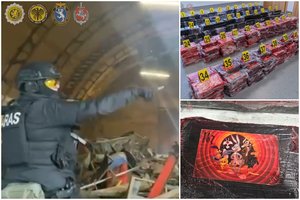 Per slaptą policijos operaciją pareigūnų rankose atsidūrė tona kokaino už dešimtis milijonų eurų