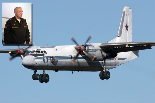 Skelbia, kad tarp Kryme sudužusio „An-26“ aukų – ir Rusijos generolas